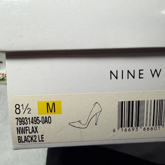LIKE NEW Nine West Black Suede Platform Pumps 8.5M WITH BOX - Picture 5 of 5